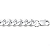 TFT Zilveren Ketting Geslepen Gourmet 9 mm x 50 cm lang - thumbnail