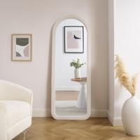 Artistiq Gebogen Spiegel 'Giorgio' Imitatiebont 160 x 60cm, kleur beige - thumbnail