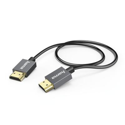 Hama High-speed HDMI-kabel Elite Ethernet Metaal Antraciet 0,75 M Hama High-speed HDMI-kabel Elite Ethernet Metaal Antraciet 0,75 M