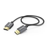 Hama High-speed HDMI-kabel Elite Ethernet Metaal Antraciet 0,75 M - thumbnail