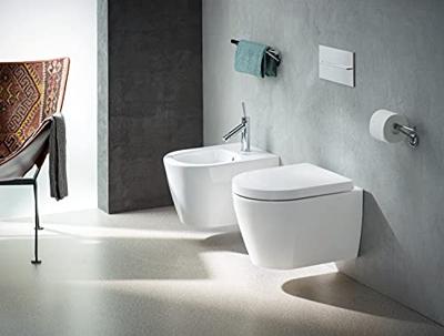 Duravit ME by Starck WC-zitting 43.8x37.4x5.1cm compact met softclose met quickrelease Kunststof wit Glanzend 0020190000