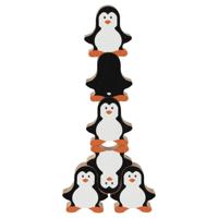Goki houten stapelspel pinguin - thumbnail