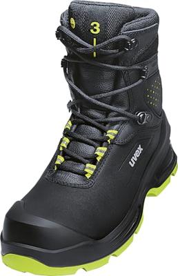 uvex S3 PUR W11 6875248 Hoge veiligheidsschoenen S3 Schoenmaat (EU): 48 Zwart, Geel 1 paar