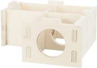 TRIXIE KNAAGDIERHUIS 3 KAMERS ONBEHANDELD HOUT NATUREL 30X30X12 CM - thumbnail