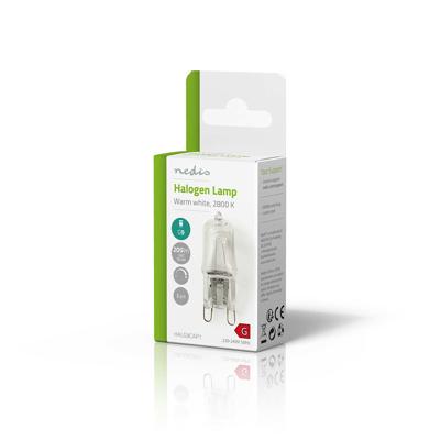 Halogeenlamp G9 | 18 W | 160 lm | 2800 K | Warm Wit | Doorzichtig | Aantal lampen in verpakking: 2 Stuks