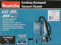 Makita DVC665ZU Accu Rugstofzuiger AWS 2x18V Basic Body - thumbnail