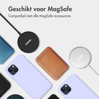 Accezz Liquid Silicone Backcover met MagSafe iPhone 16 Telefoonhoesje Paars - thumbnail