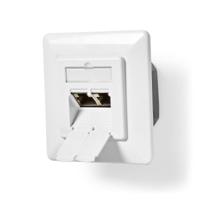 Nedis Netwerk Wanddoos | 2 poort(en) | CAT6 | Female | Wit | 1 stuks - CCBW89200IV CCBW89200IV - thumbnail