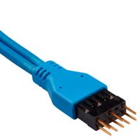 Corsair Premium verlengkabel voor voorpaneel, met ommanteling, blauw - thumbnail