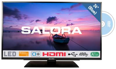 Salora 24HDB6505 HD Ready tv met ingebouwde DVD speler Salora 24HDB6505 HD Ready tv met ingebouwde DVD speler