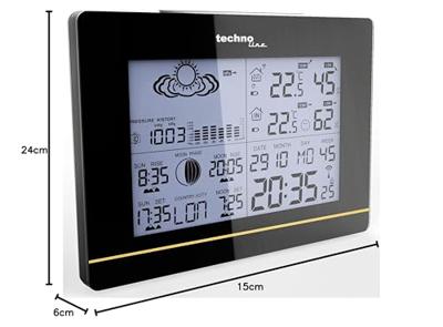 Techno Line WS 6750 Draadloos weerstation Verwachting voor 12 tot 24 uur Aantal sensoren max.: 3 Techno Line WS 6750 Draadloos weerstation Verwachting voor 12 tot 24 uur Aantal sensoren max.: 3