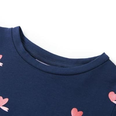 Kindershirt 116 marineblauw