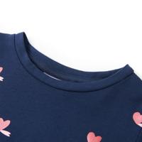 Kindershirt 116 marineblauw - thumbnail