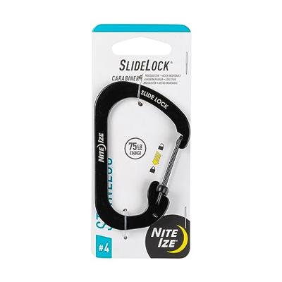 Nite ize Carabiner #4 Slidelock Zwart Nite ize Carabiner #4 Slidelock Zwart