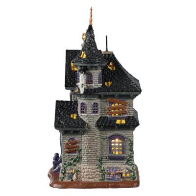 Lemax the future looks dark verlicht huisje Spooky Town 2023