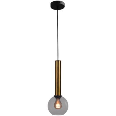 Masterlight Hanglamp Ø 15cmBella 2 Antiek messing met smoke glas - 2980-10-05-15