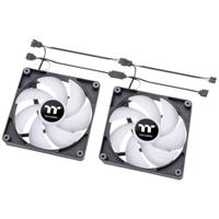 Thermaltake CT120 ARGB Sync PC Computer behuizing Ventilator Zwart, Wit 2 stuk(s) - thumbnail