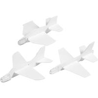 Creativ Company Https://www.cchobby.nl/vliegtuigen-l-11-5-12-5-cm-b-11-12-cm-wit-3-stuk-1-doos - thumbnail