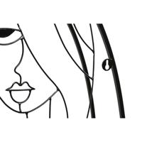 Planken Home ESPRIT Zwart Natuurlijk Metaal Hout MDF 53 x 12,2 x 72 cm Voor aan de muur - thumbnail