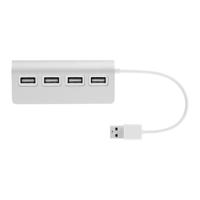 T'nB TNB HUBUSB4ALU USB-A & USB-C hub van aluminium naar 4 x USB-A - thumbnail