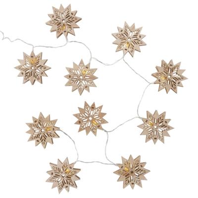 Boltze Home Lichtketting led met 10 houten sterren