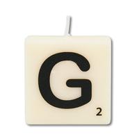 Paperdreams Letter Kaarsje G, 4st. - thumbnail