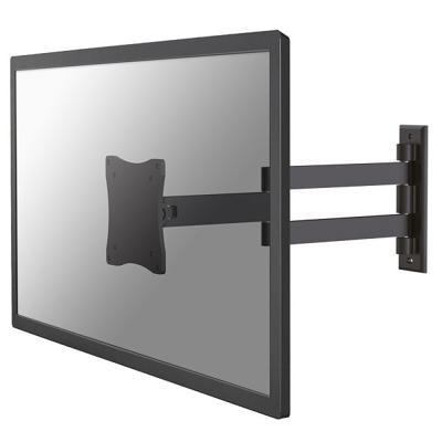 Neomounts FPMA-W830BLACK Monitor-wandbeugel Aantal monteerbare displays: 1 Display(s) 25,4 cm (10) - 68,6 cm (27) Zwart Kantelbaar, Zwenkbaar, Uittrekbaar