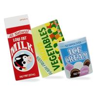 Melissa & Doug Fridge Food Wooden Play Food Set (9 pcs) - thumbnail