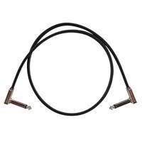 Ernie Ball 6228 Flat Ribbon Patch Cable patchkabel haaks 60 cm platte jacks zwart - thumbnail