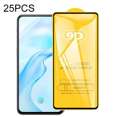 Voor Vivo X30 Pro 25 PCS 9D Full Glue Full Screen Tempered Glass Film