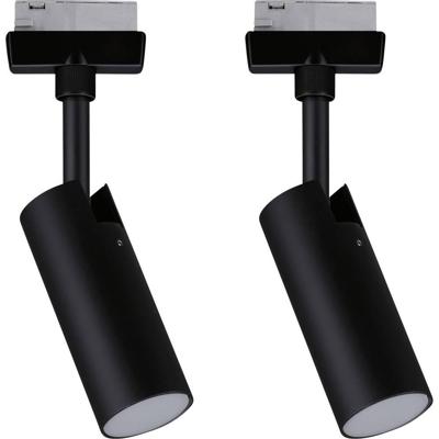 Paulmann 41304 230V-railsysteem set URail LED 9 W LED Zwart (mat) Paulmann 41304 230V-railsysteem set URail LED 9 W LED Zwart (mat)