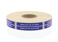 Strooketiket inhalatie via mond/neus 44 x 11mm - thumbnail