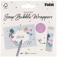 Bellenblaas Stickers Zeemeermin Magic (6st) - thumbnail