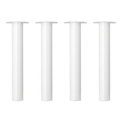 Stalen meubelpoot wit rond ø 6 cm en hoogte 42 cm - 4 stuks