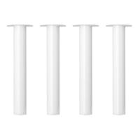 Stalen meubelpoot wit rond ø 6 cm en hoogte 42 cm - 4 stuks - thumbnail