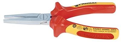 Promat/Tecwerk Langbektang | totale lengte 160 mm | tang verchroomd lang, plat | VDE meercomponenten mantels - 4000810271