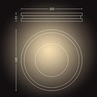 Philips Plafondlamp Hue Being - White Ambiance Ø 34,8cm RVS 929003055201 - thumbnail