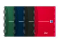 Adresboek Oxford Office Essentials A5 72vel dubbelspiraal assorti | 5 stuks - thumbnail