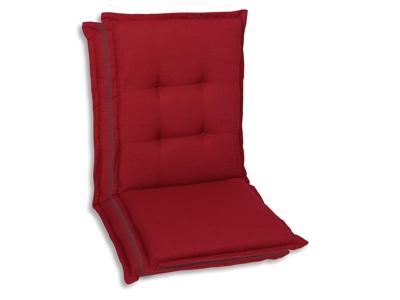 GO-DE Textil Tuinkussen (Stoelkussens voor stoelen met een normale rugleuning, Kersenrood) GO-DE Textil Tuinkussen (Stoelkussens voor stoelen met een normale rugleuning, Kersenrood)