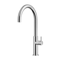 Keukenmengkraan Hotbath Fellow 1-hendel Draaibare Uitloop Geborsteld Nikkel - thumbnail