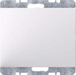 Berker K.1 blindplaat met klembevestiging polarwit