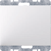 Berker K.1 blindplaat met klembevestiging polarwit - thumbnail