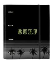 Ringmap Safta Surf A4 Zwart (27 x 32 x 3.5 cm) - thumbnail