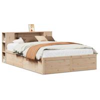 Bedframe zonder matras massief grenenhout 135x190 cm - thumbnail