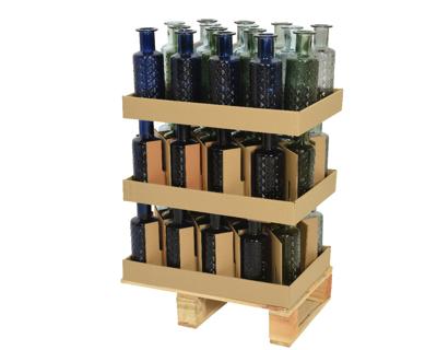 Vaas recycled glas d9h28 cm a4 kerst KSD - Ksd