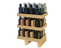 Vaas recycled glas d9h28 cm a4 kerst KSD - Ksd - thumbnail