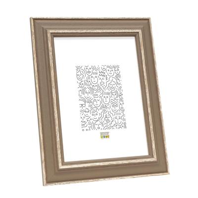 Deknudt Fotokader beige met naturelkleurig accent 10x15 S221F3