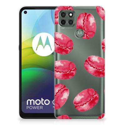 Motorola Moto G9 Power | Siliconen Case | Pink Macarons