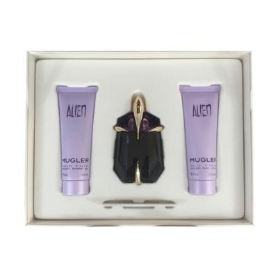 Thierry Mugler Alien geschenkset eau de parfum spray 60ml + body 50ml + eau de parfum 10ml