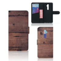 OPPO Reno 2Z Book Style Case Old Wood - thumbnail